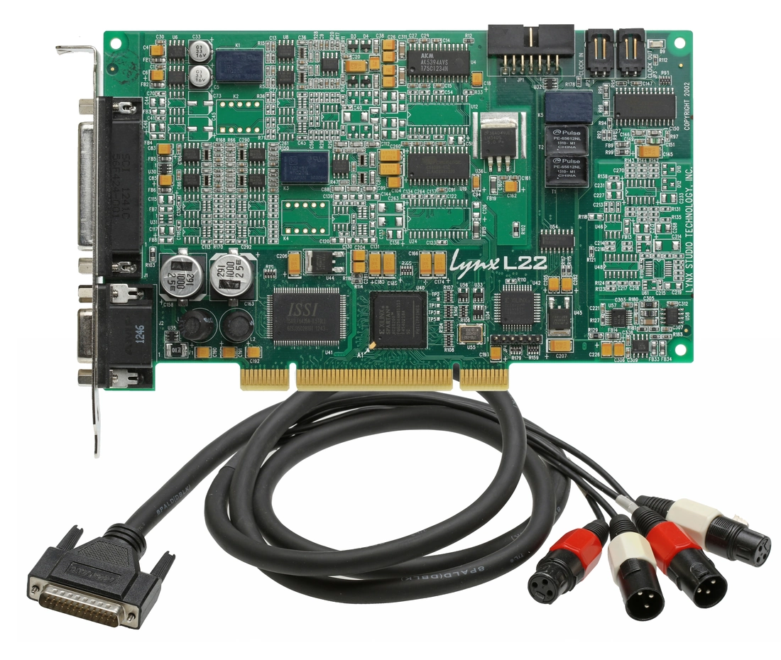 Lynx L22 192kHz Audiophile PCI Sound Card + Balanced Analog XLR