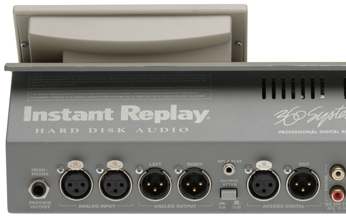 360 Systems Instant Replay DR-550 Audio Sound File SFX Player w/ SSD U –  ProStudioConnection LLC